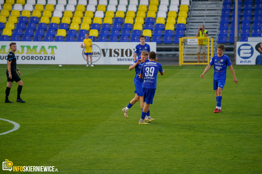 Unia Skierniewice wygrywa hitowy mecz III ligi z Lechią Tomaszów Mazowiecki 2:1