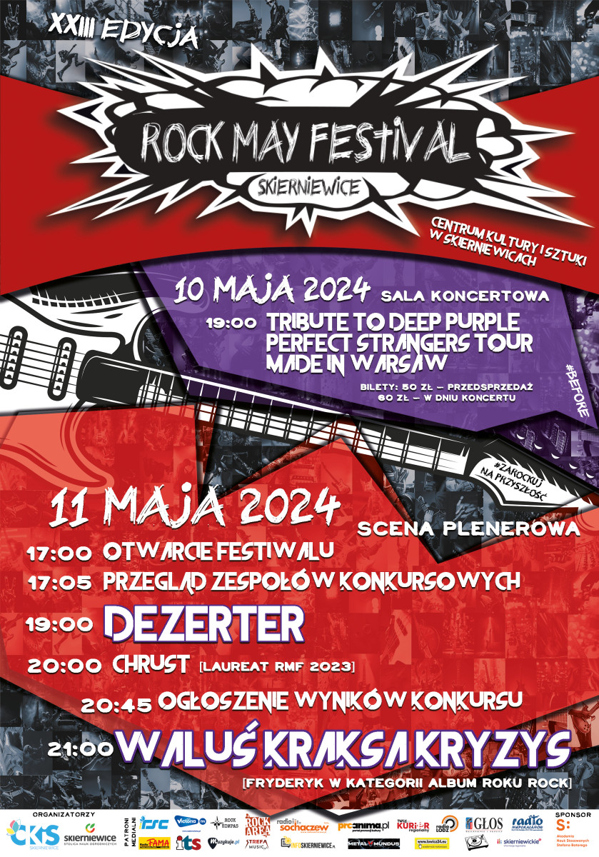XXIII Rock May Festival w Skierniewicach: Wielkie święto rock'n'rolla już 11 maja!