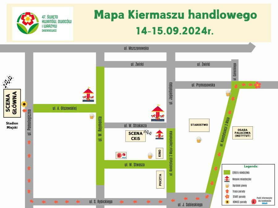 Święto Kwiatów, Owoców i Warzyw: Rusza sprzedaż stoisk handlowych