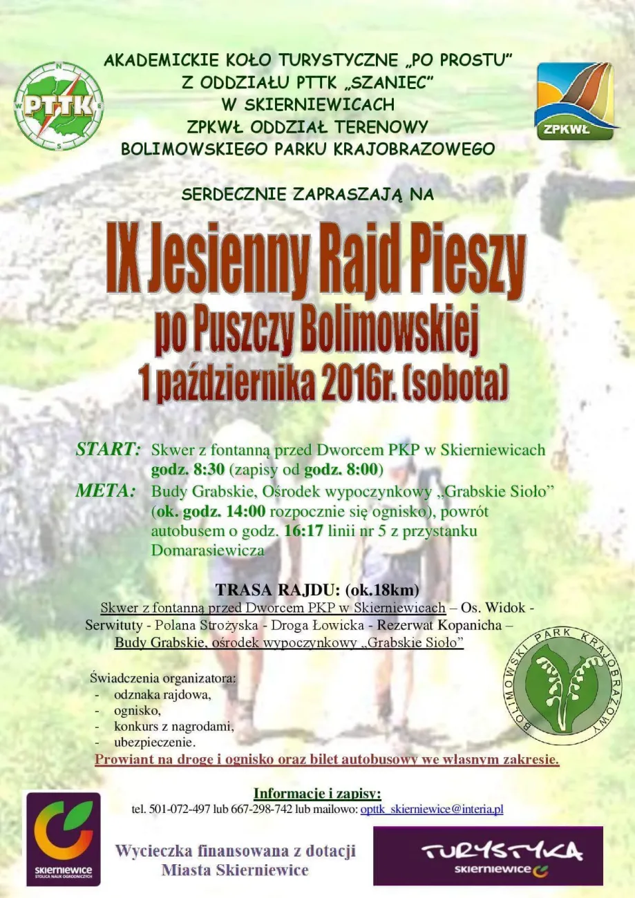 IX Jesienny Rajd Pieszy po Puszczy Bolimowskiej 2 14500541 1135448899881581 9170005974566987404 o
