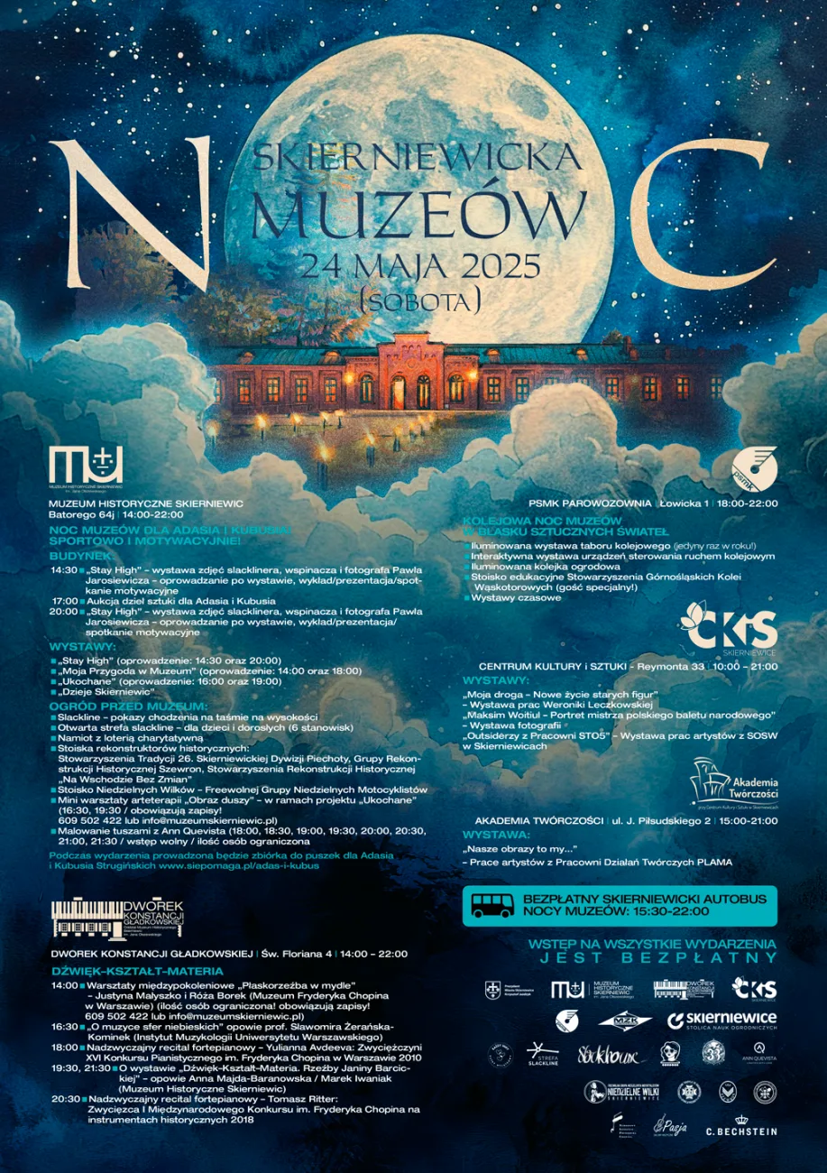Noc Muzeów w Skierniewicach 2025 – wszystko, co musisz wiedzieć 2 nm 2025 plakat