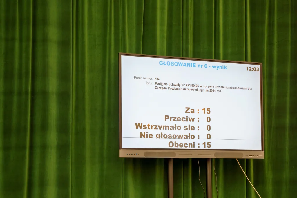 miroslaw belina i zarzad powiatu skierniewickiego z jednoglosnym absolutorium za 2024 rok 28 z 44