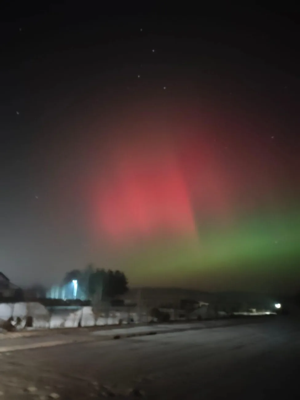 magia na niebie nad skierniewicami zorza polarna zachwycila mieszkancow2026 01 19 23 28 36 1