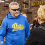 Rowerzyści podczas spotkania nad Zalewem Zadębie w Skierniewicach, zorganizowanego jako rozgrzewka przed Rowerową Stolicą Polski.