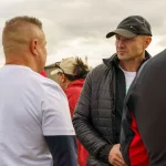 Rowerzyści podczas spotkania nad Zalewem Zadębie w Skierniewicach, zorganizowanego jako rozgrzewka przed Rowerową Stolicą Polski.