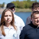 Zbiórka harcerzy i członków Klubu Żeglarskiego Omega w Skierniewicach