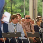 Jarosław Kaczyński i Przemysław Czarnek podczas konwencji programowej w Świętych Nowakach, gmina Maków, powiat skierniewicki