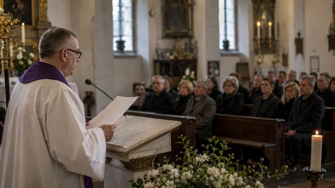 pożegnanie zmarłego czytane przez księdza wzór.