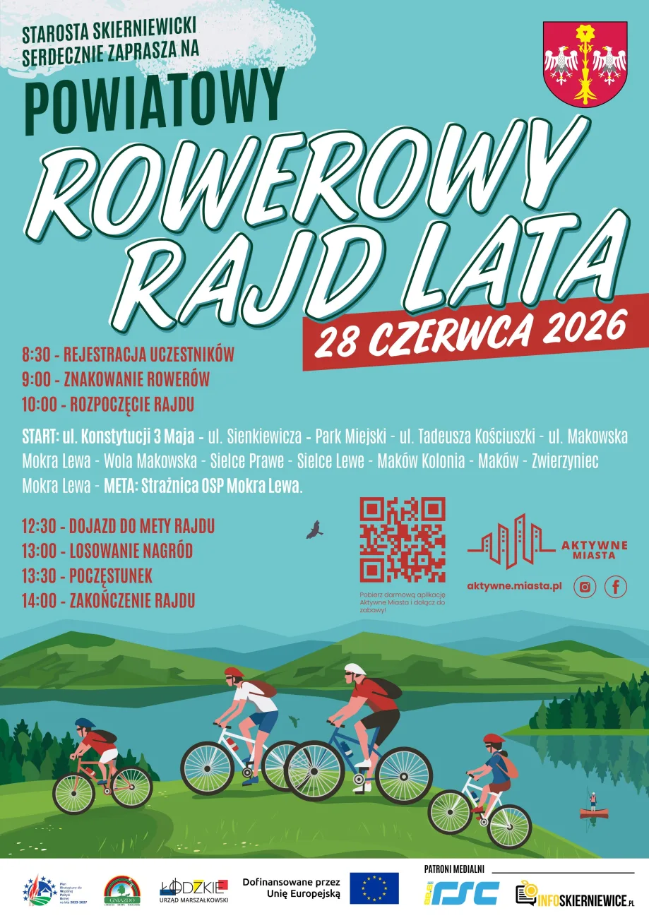 powiatowy rajd rowerowy skierniewice 2026